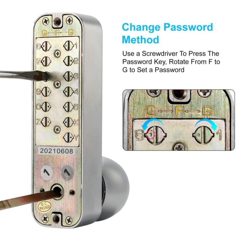 Cerradura Mecánica Sin Llave MeHiMe (Sin Electrónica)