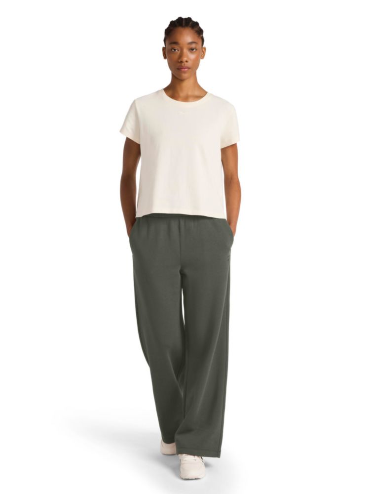 Pantalón de chándal Reebok Pierna ancha 76 cm Verde Grit Talla M