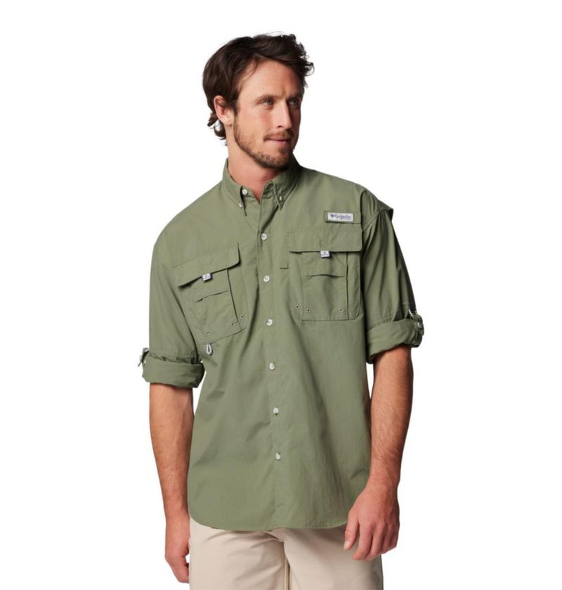 Camisa Columbia PFG Bahama II de manga larga Cypress para hombre