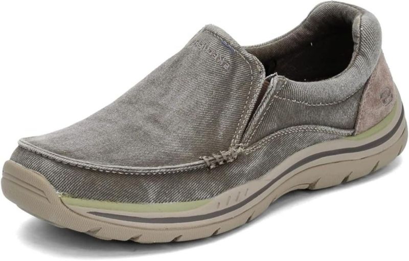 Zapatos Skechers Expected-Atillo para hombre color caqui talla 16 ancho