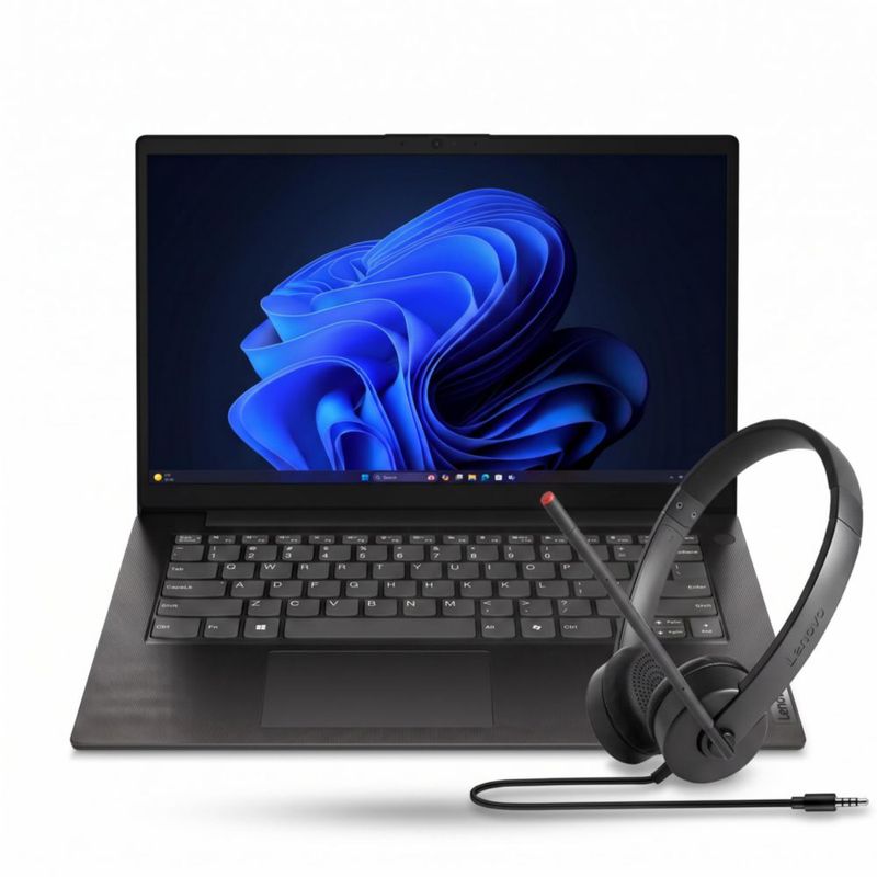 Laptop Lenovo V14 G5 14 FHD Intel Core i5 8GB 512GB SSD Windows 11 + Audifonos Diadema Lenovo Essential Stereo