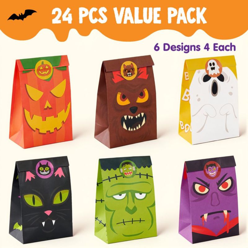 Bolsas de golosinas JOYIN 24 uds con pegatinas de Halloween incluidas