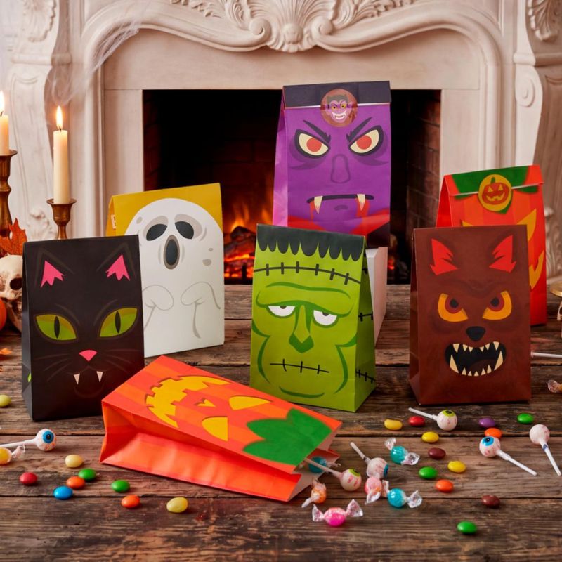 Bolsas de golosinas JOYIN 24 uds con pegatinas de Halloween incluidas