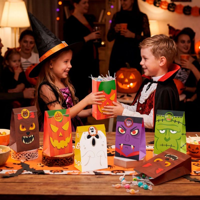 Bolsas de golosinas JOYIN 24 uds con pegatinas de Halloween incluidas