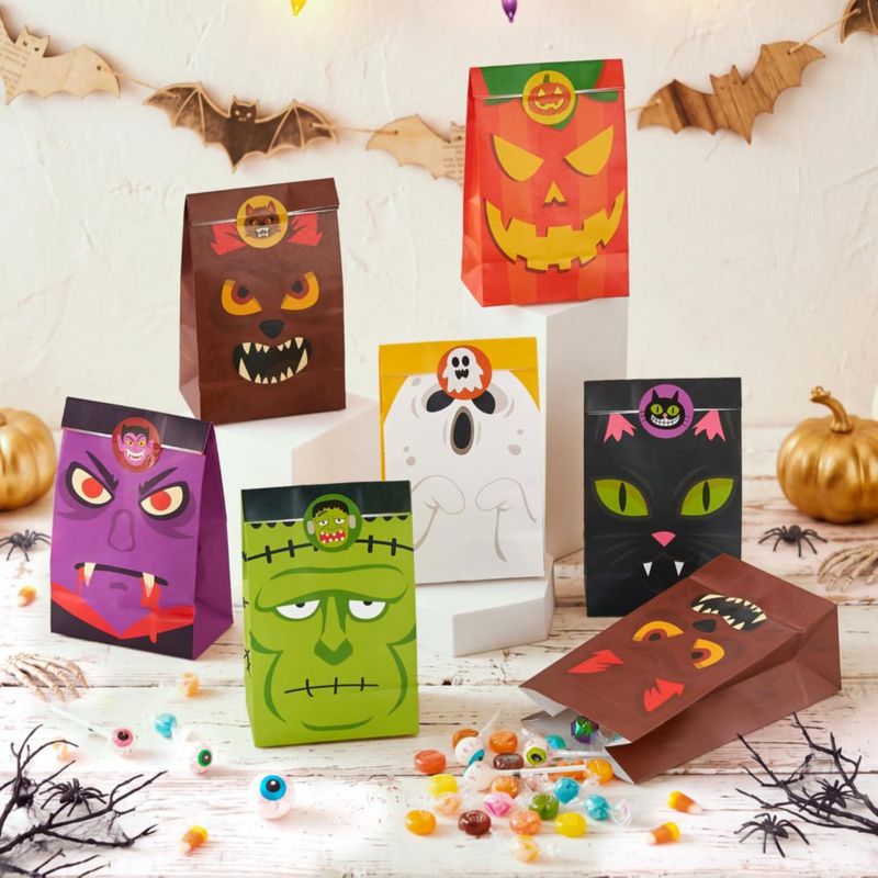 Bolsas de golosinas JOYIN 24 uds con pegatinas de Halloween incluidas