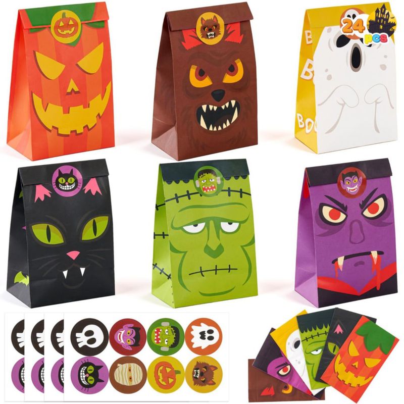 Bolsas de golosinas JOYIN 24 uds con pegatinas de Halloween incluidas