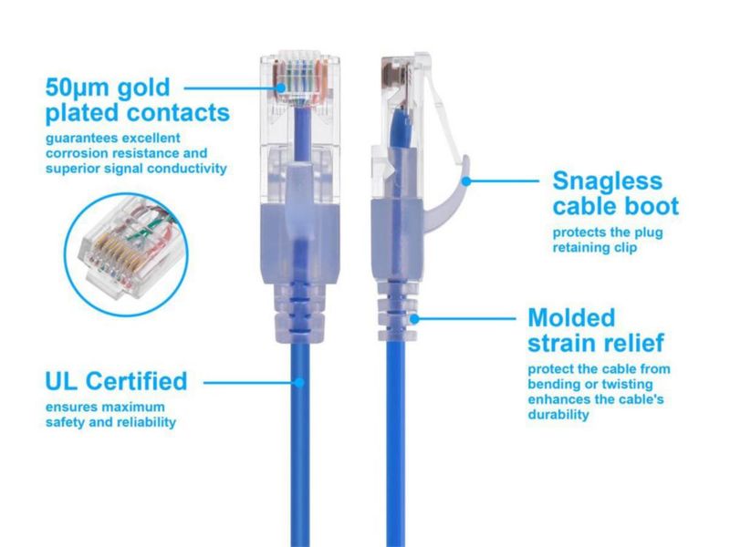 Cable Ethernet Monoprice Cat6A 15 cm 10 piezas 10 G