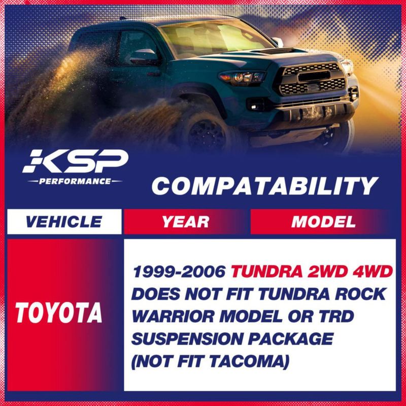 Kit de nivelación KSP PERFORMANCE 5 cm 1999‑2006 Tundra