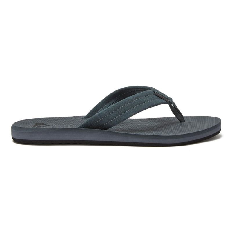 Sandalia Quiksilver 11 M US Gris/Negro de ante con soporte de arco