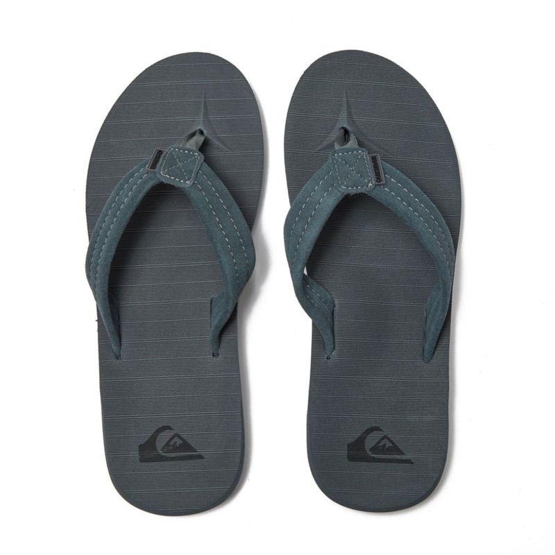 Sandalia Quiksilver 11 M US Gris/Negro de ante con soporte de arco