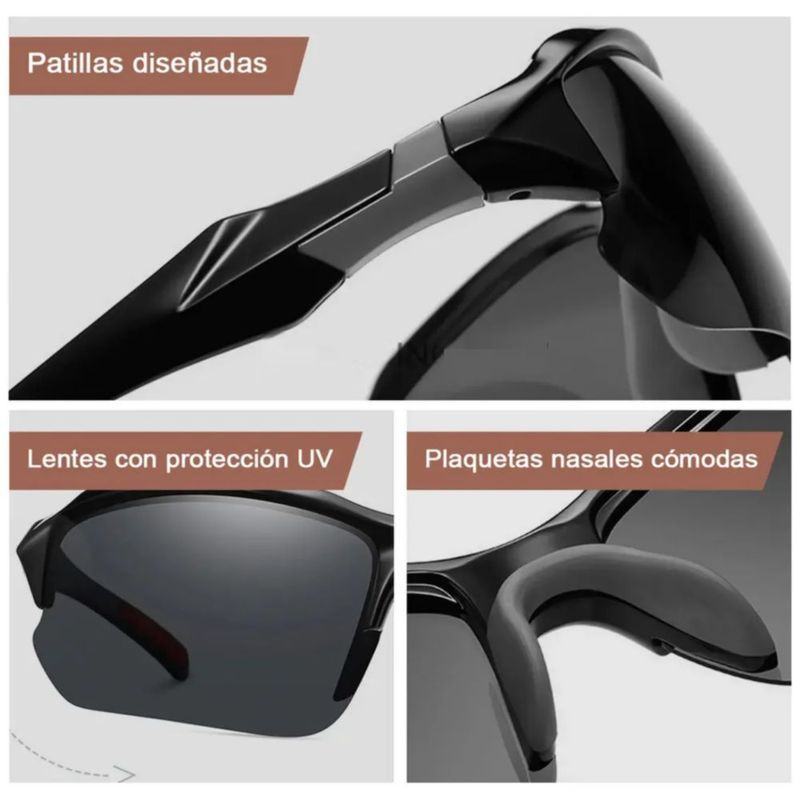 3pzs Gafas De Sol Deportivas Para Hombre Mujer Para Ciclismo, Multicolor