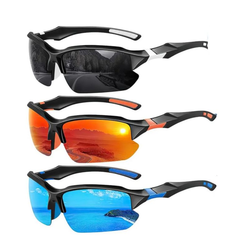 3pzs Gafas De Sol Deportivas Para Hombre Mujer Para Ciclismo, Multicolor