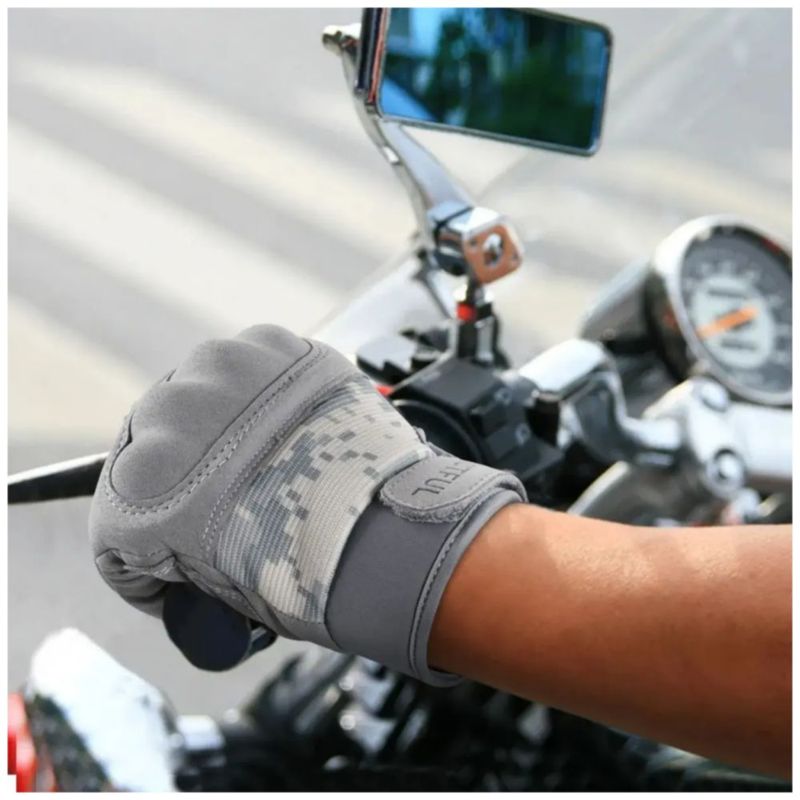 Guantes Tácticos Militares De Dedo Completos Pantalla Táctil, Talla M, Color Gris