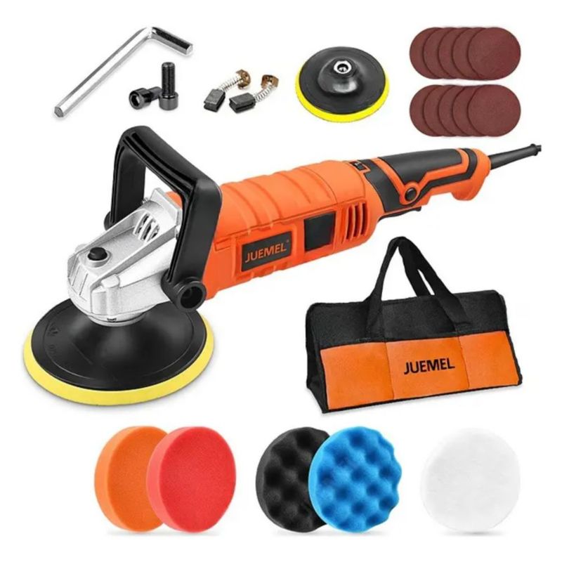 Pulidora Eléctricas Para Autos Pulido Lijado 1400w Naranja