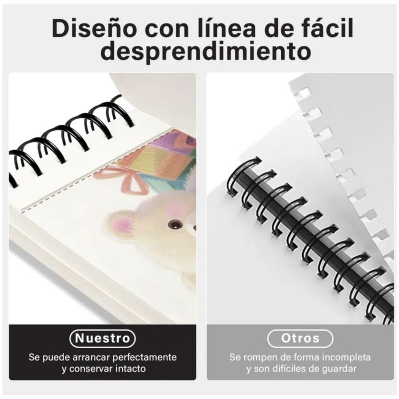 Cuaderno A4+ De Boceto Y Dibujo 200 Páginas Con 6 Lápices, Color Negro