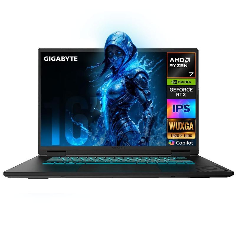 Laptop ia pc gamer gigabyte rtx 5060 ryzen 7 16gb 1tb 16"