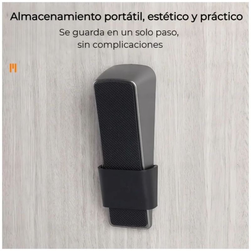2 Pzs Tope De Puerta De Goma Antideslizante Multi Superficie, Color Gris