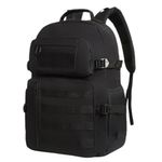 Mochila Táctica Militar Portátil Escolar Viaje, Color Negro