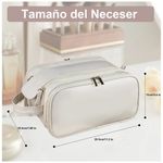Cosmetiquera Impermeable Neceser De Viaje Estuche Maquillaje, Color Blanco