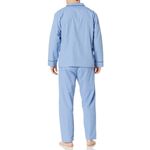 Conjunto de pijama Hanes talla X-Large azul sólido de manga larga