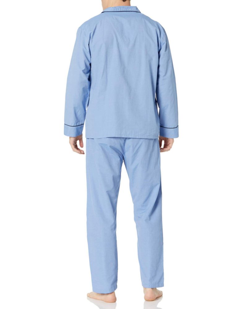 Conjunto de pijama Hanes talla X-Large azul sólido de manga larga
