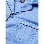Conjunto de pijama Hanes talla X-Large azul sólido de manga larga