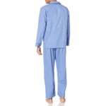 Conjunto de pijama Hanes talla X-Large azul sólido de manga larga