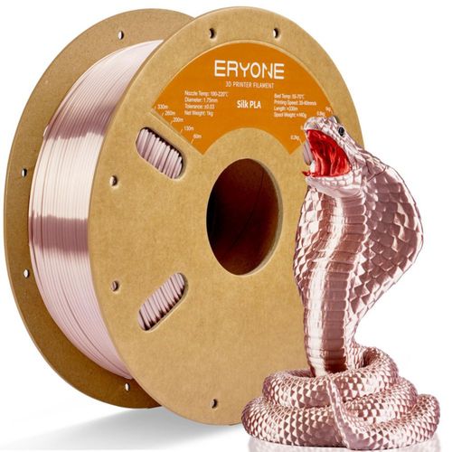 Filamento PLA ERYONE 175 mm 1 kg Silk Rosa Dorado
