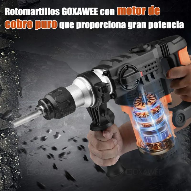 1800w Rotomartillo Cincelador Perforador Sds Industrial 110v burdeos
