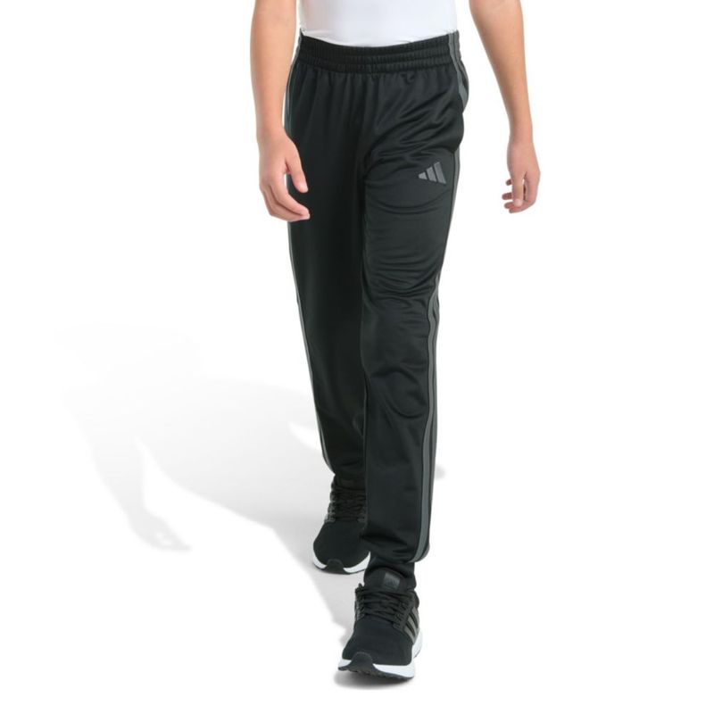 Pantalones jogger de tricot icónico adidas negro/gris - Talla grande