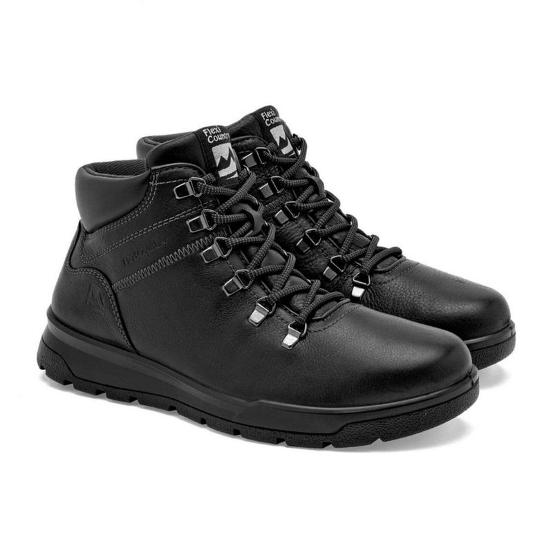 BOTA Y BOTIN CASUAL FLEXI 414913 NEGRO Piel