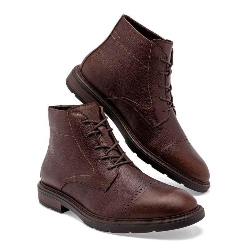 BOTA Y BOTIN CASUAL FLEXI 419409 CAFE Piel