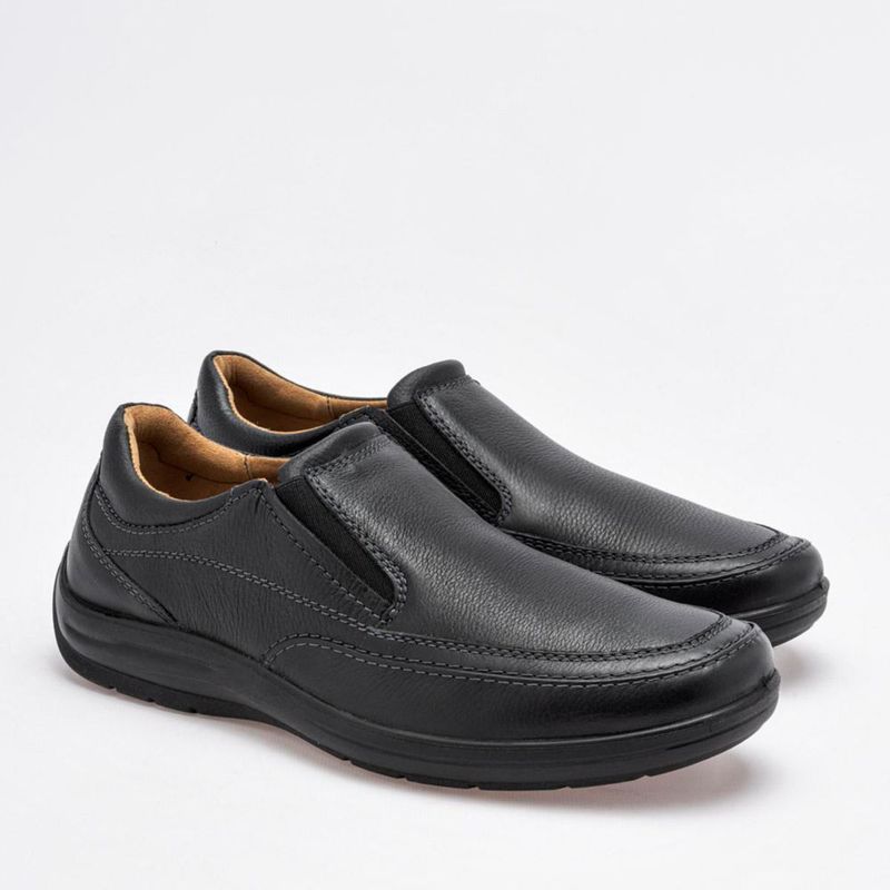 CASUAL MOCASIN ESCOLAR FLEXI 415902 NEGRO Piel