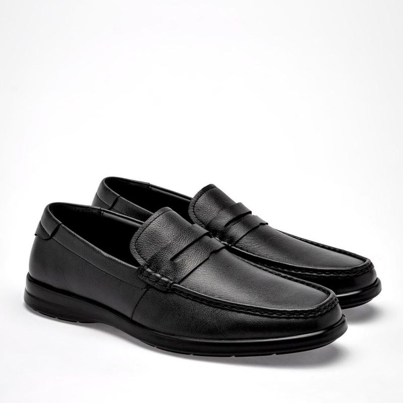 CASUAL MOCASIN FLEXI 423003 NEGRO Piel