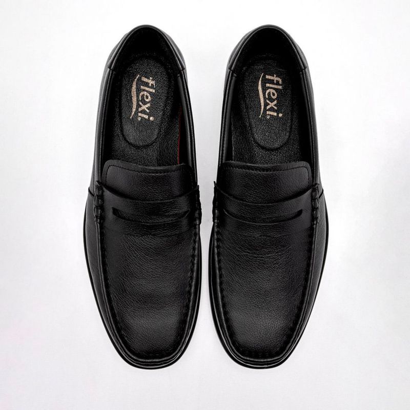 CASUAL MOCASIN FLEXI 423003 NEGRO Piel