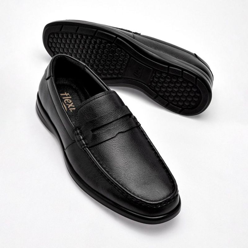 CASUAL MOCASIN FLEXI 423003 NEGRO Piel