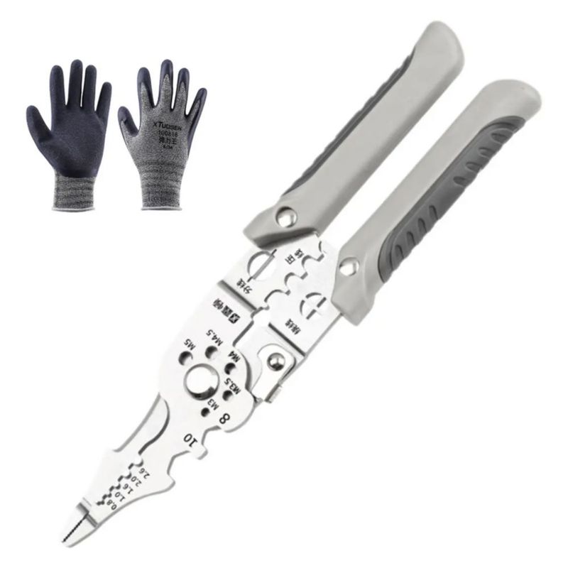Pinzas Pelacables Multifuncionales gris