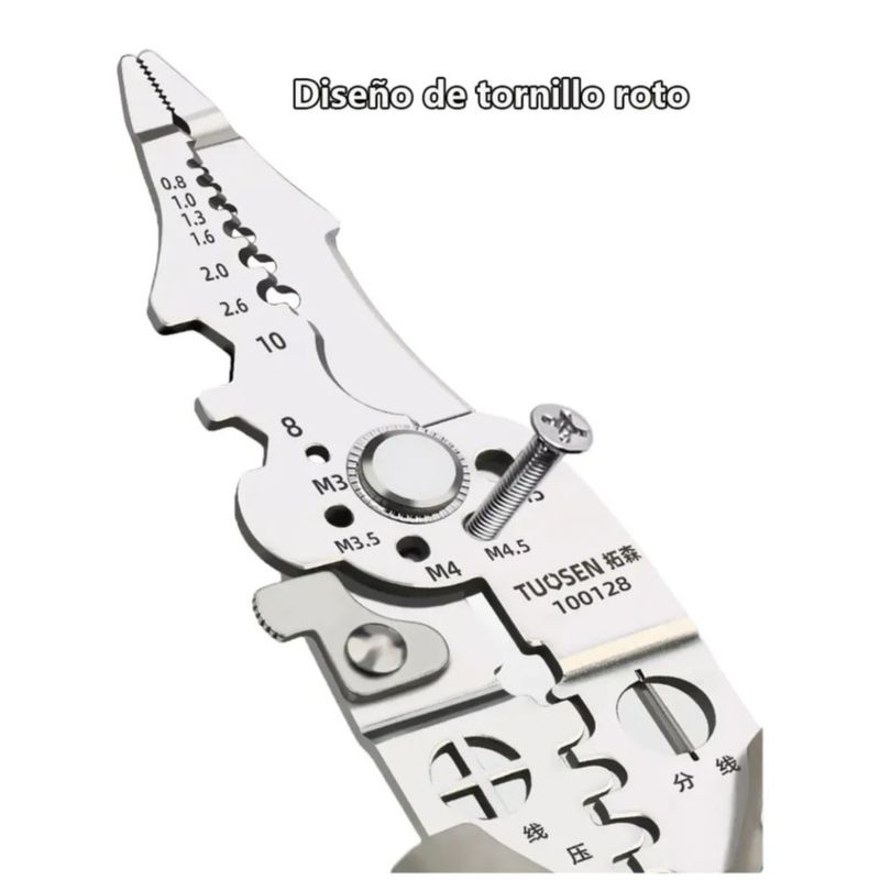 Pinzas Pelacables Multifuncionales gris