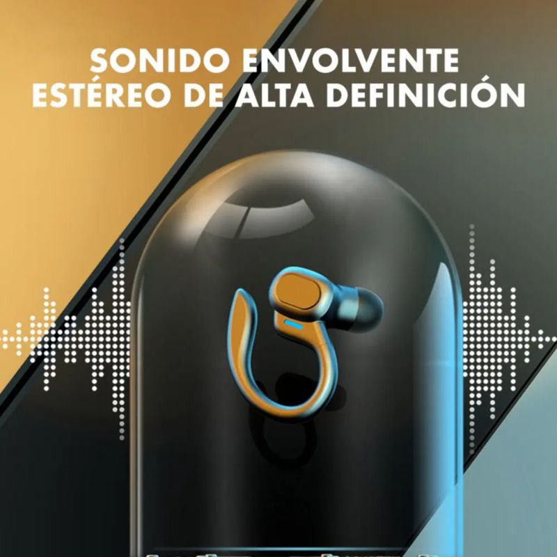 Audifonos Bluetooth Deportivos Audifonos In Ear Con Ganchos plata