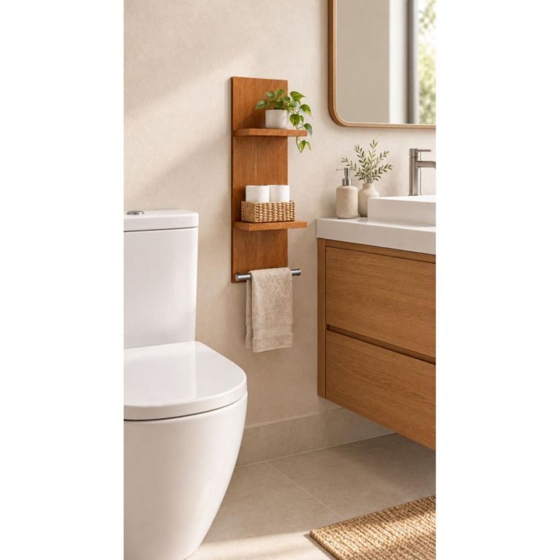 Perchero Estante Organizador De Pared Cocina Barra Moderno Durango
