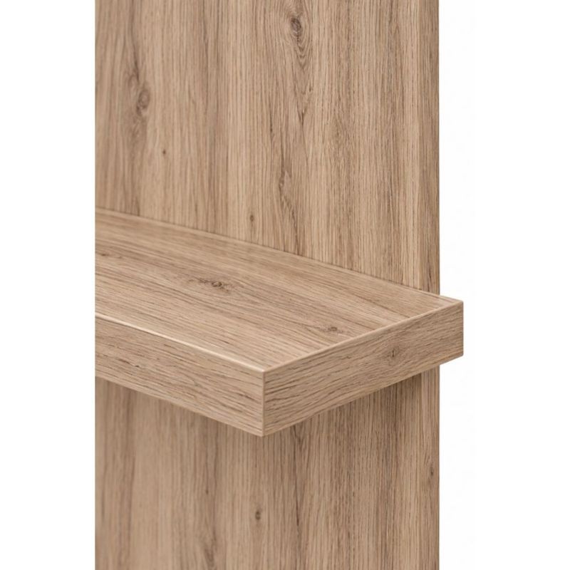 Perchero Estante Organizador De Pared Cocina Barra Moderno Roble