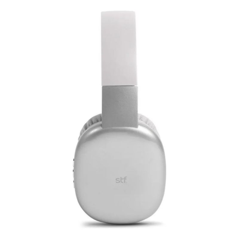 Audífonos Inalámbricos Diadema Dual Micrófono Color Gris