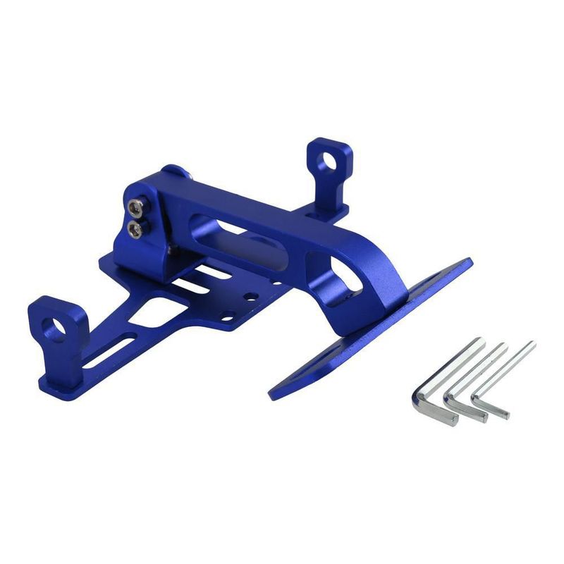Porta placa aluminio azul