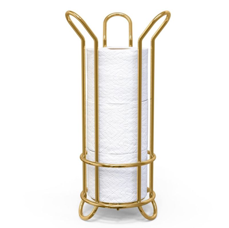 Soporte de Papel Higiénico Brookstone Dorado Autoportante