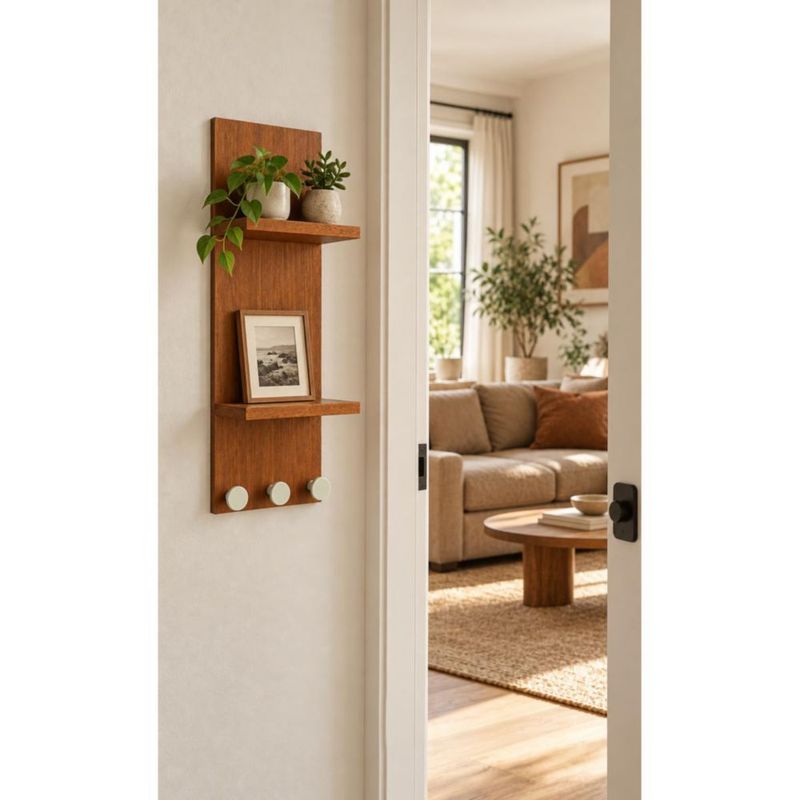 Perchero Organizador De Pared Tzalam Para Recibidor O Cocina