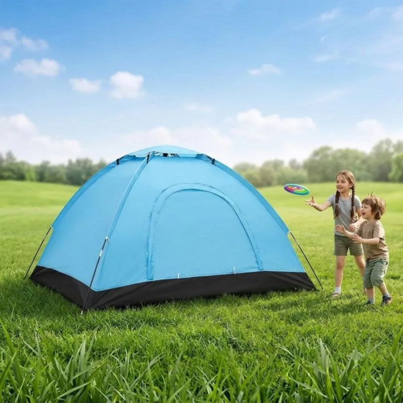 Tienda Casa Campaña Para 3 Personas azul