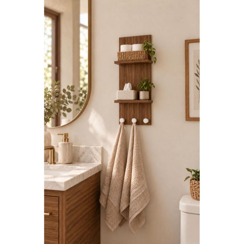 Perchero Organizador De Pared Durango Para Recibidor O Cocina