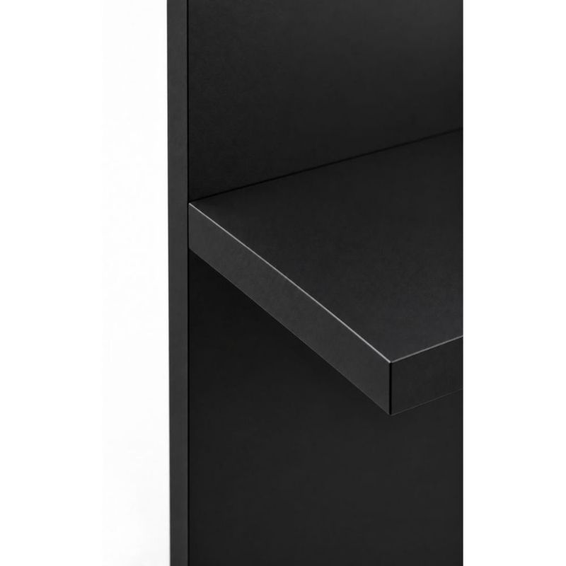 Perchero Organizador De Pared Negro Para Recibidor O Cocina