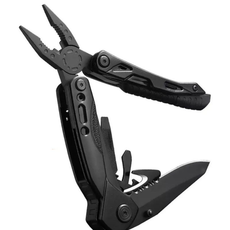 Multiherramienta Plegable para camping Tactica. Negro