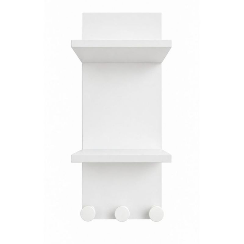 Perchero Organizador De Pared Blanco Para Recibidor O Cocina